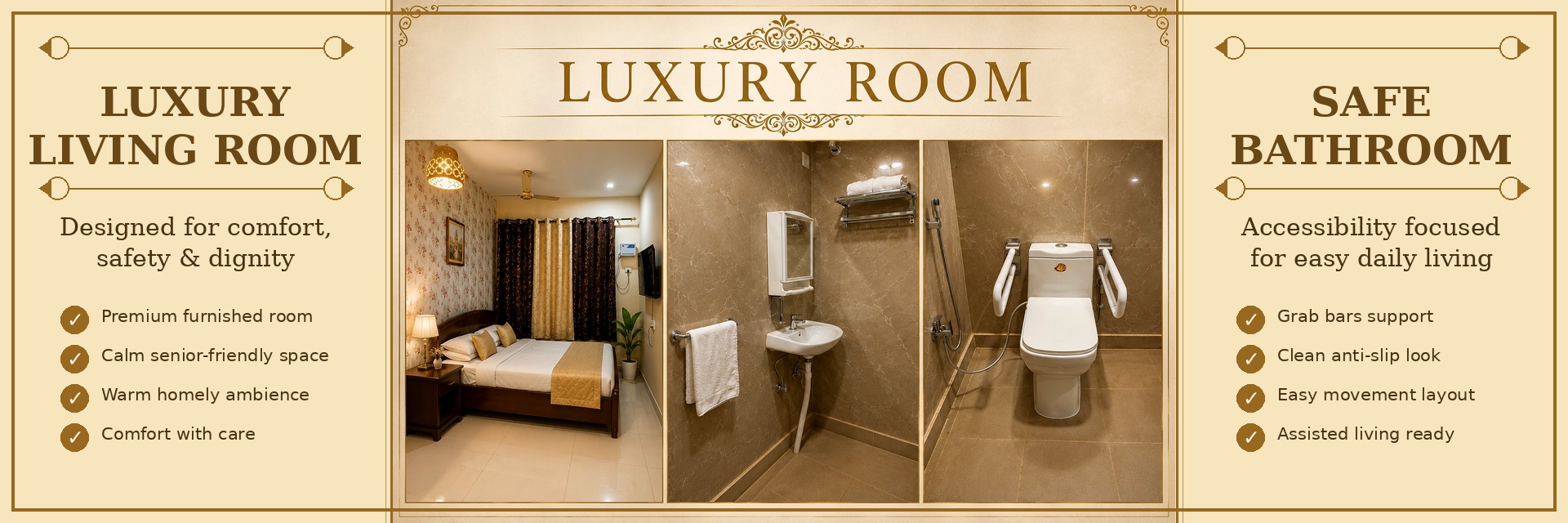 Luxury senior living room