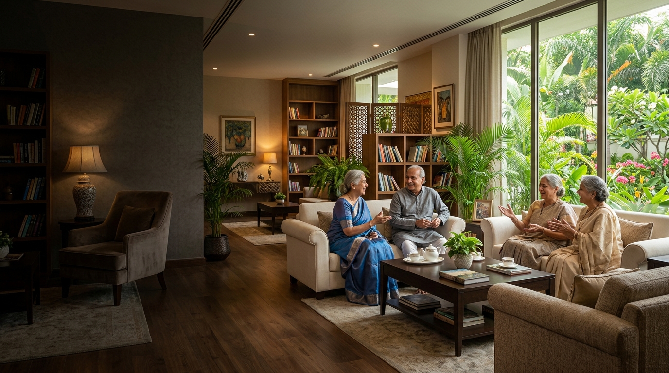Comfortable resident lounge
