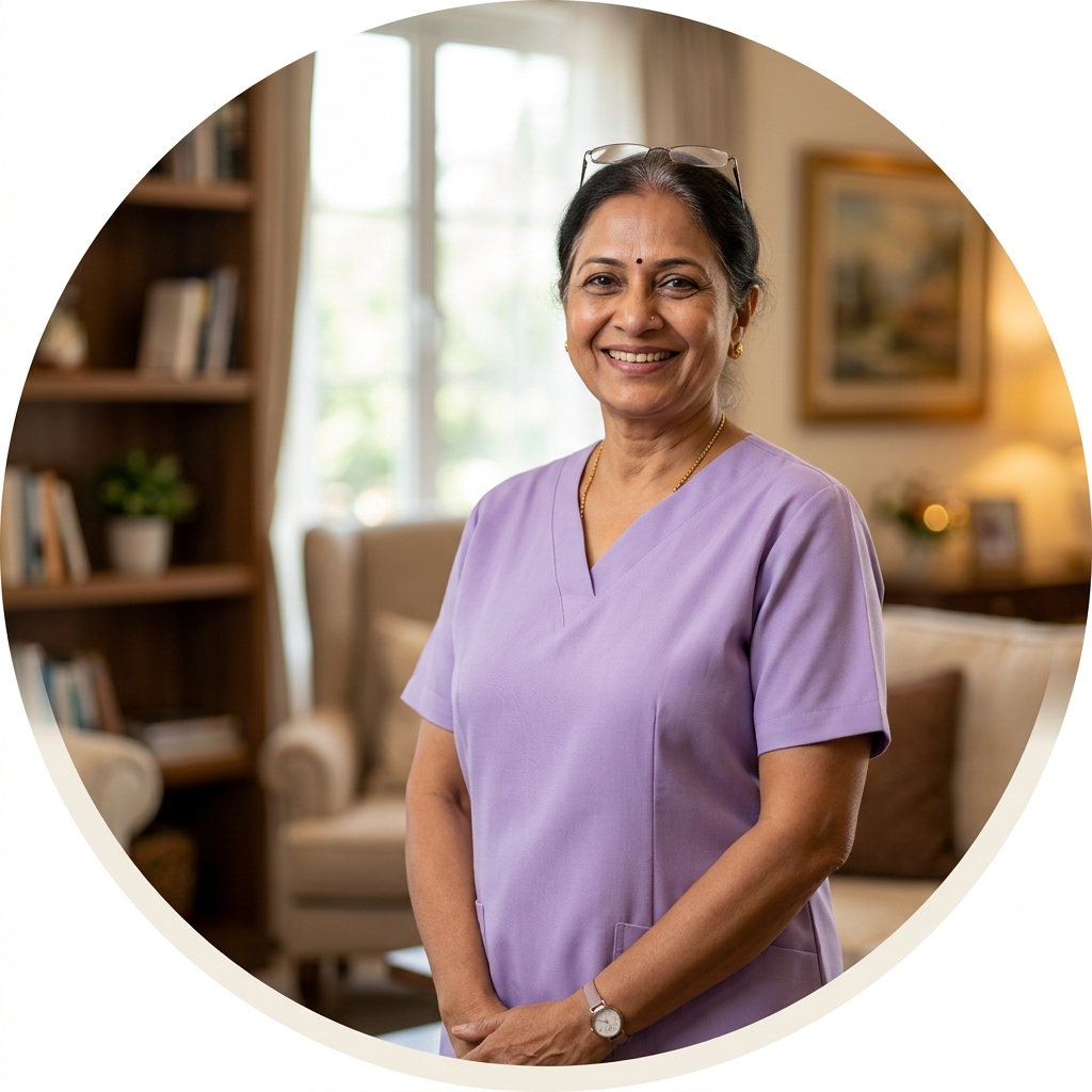 Caring senior living staff member