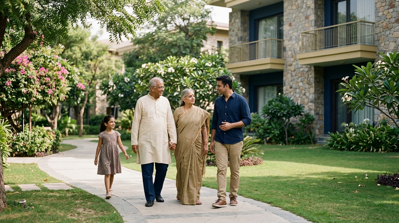 Wellness corner for gentle movement — Delhi NCR families observing